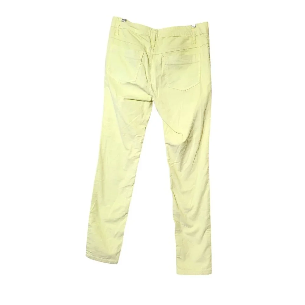 Free People Lime Green Women's Vibrant Colorful Corduroy Skinny Jeans‎ Size 30